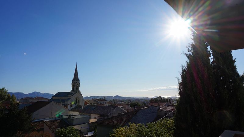 vue dégagée pour ce type 2 à louer Marseille 13012